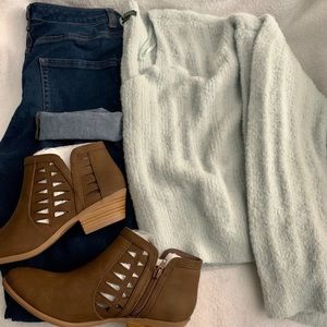 Target fuzzy sweater